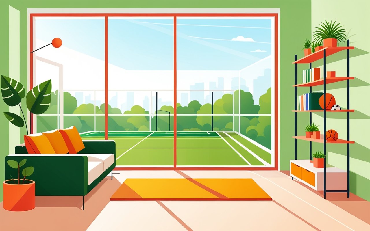 Как создать комфортное пространство для занятий спортом, используя принципы биофилии и естественного освещения