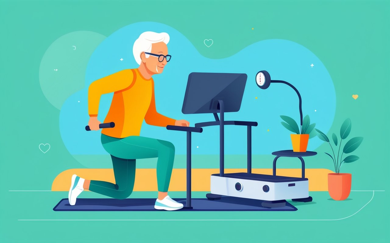 Адаптивные технологии для мониторинга состояния здоровья при домашних тренировках у пожилых людей