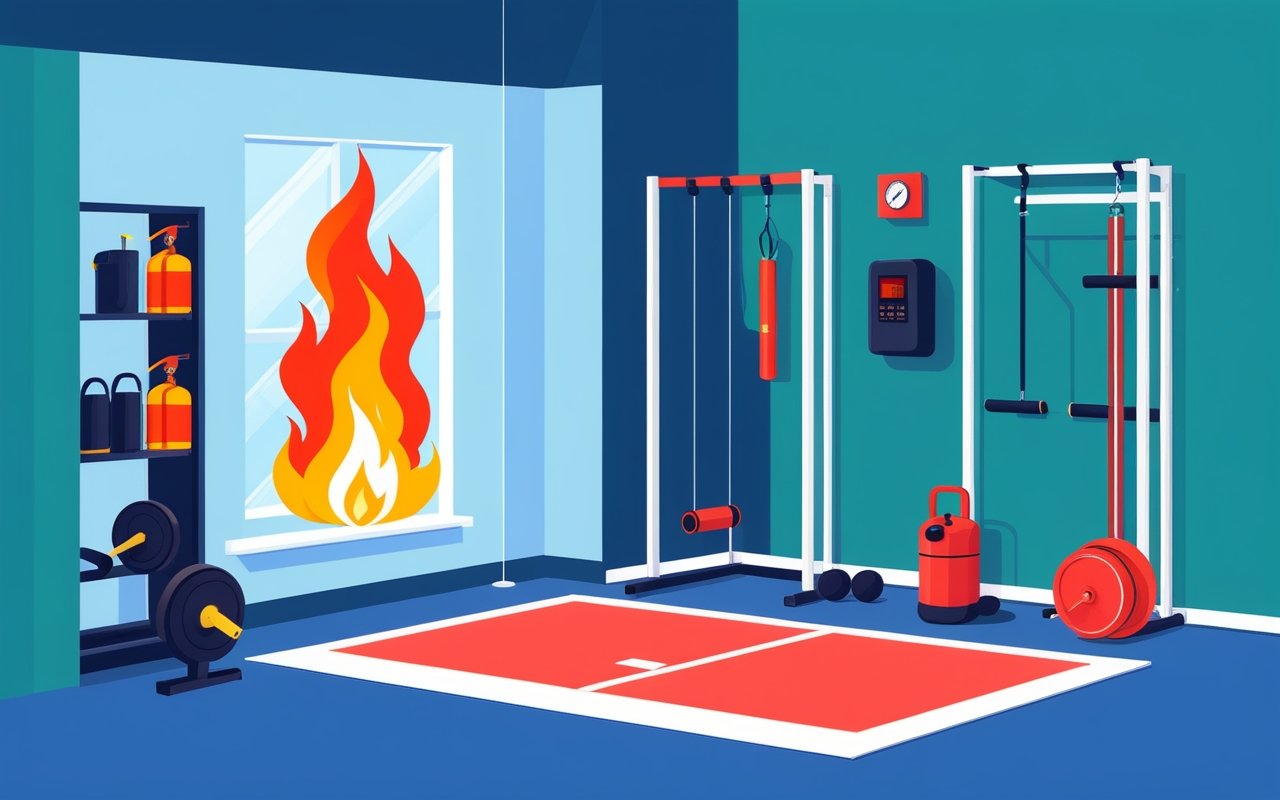 Как организовать безопасный домашний спорт-зал с учетом вентиляции и пожарной безопасности