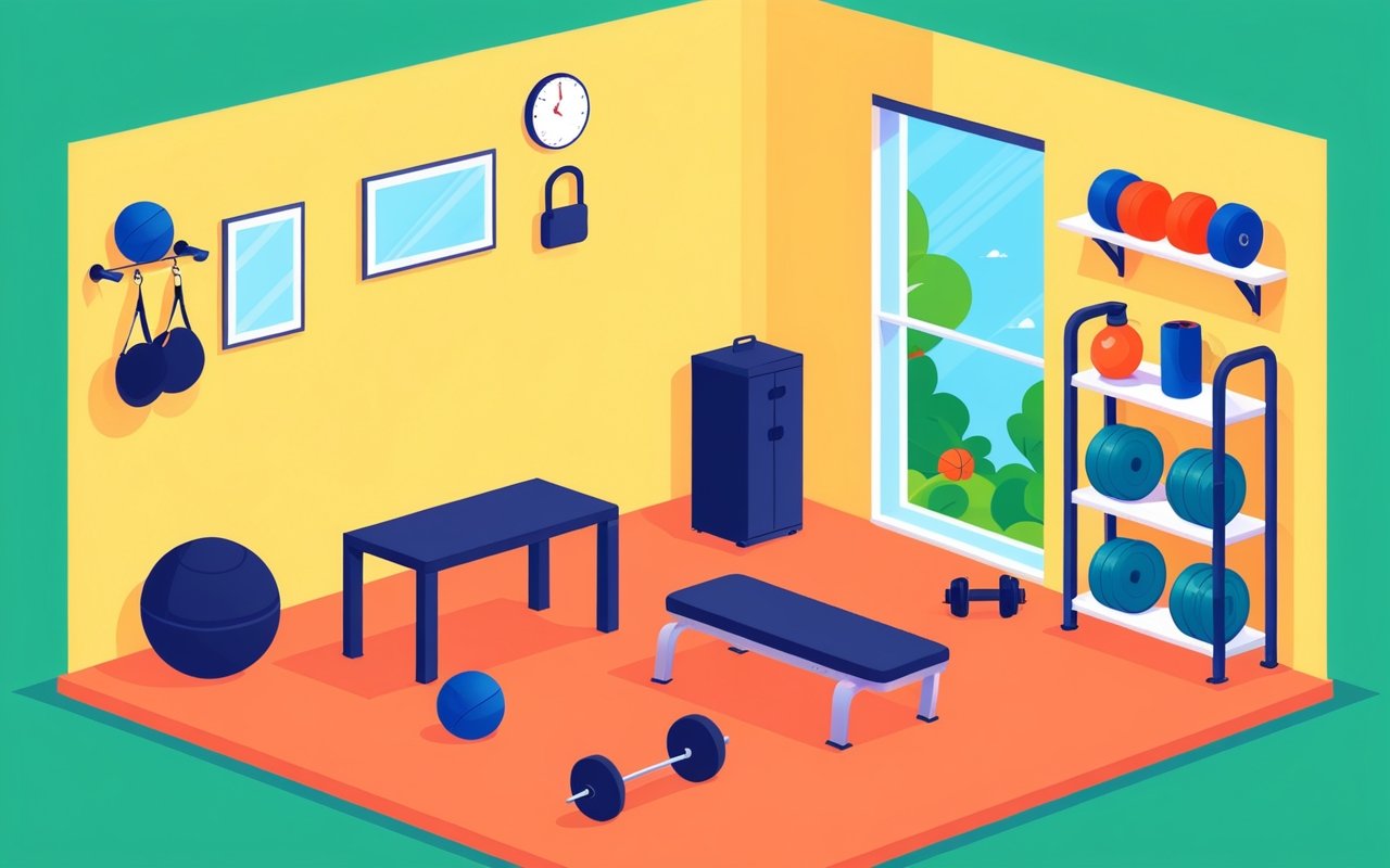 Создание безопасного тренировочного пространства: как легко адаптировать малые помещения для домашних занятий спортом