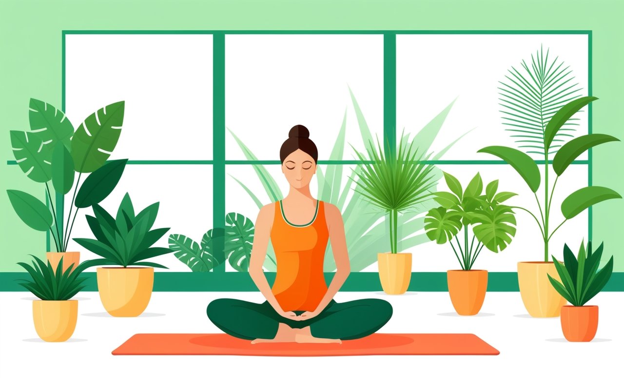 Интеграция йоги с домашними растениями для улучшения атмосферы и гармонии во время тренировок