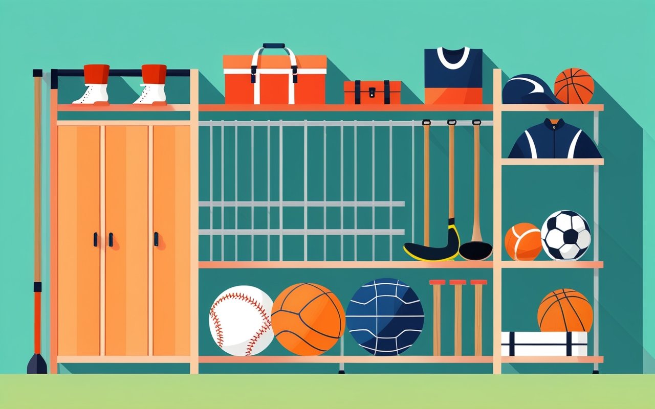 Системы хранения спортивного инвентаря с двойным назначением: мебель или декор для дома