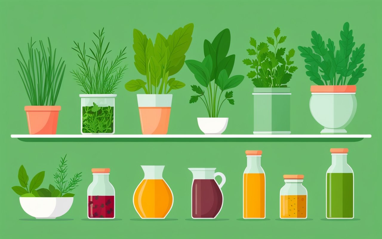 Использование домашних трав и зелени для разнообразия и улучшения питательной ценности блюд