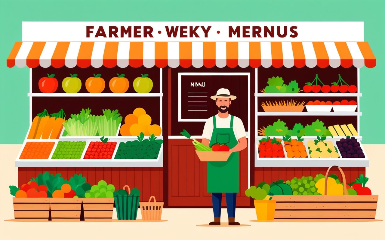 Как фермерские рынки могут помочь создать разнообразное и качественное меню на неделю