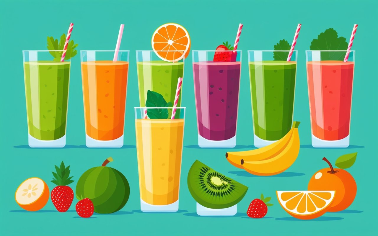 Создание фруктовых и овощных смузи для повышения иммунитета и энергичности в домашних условиях