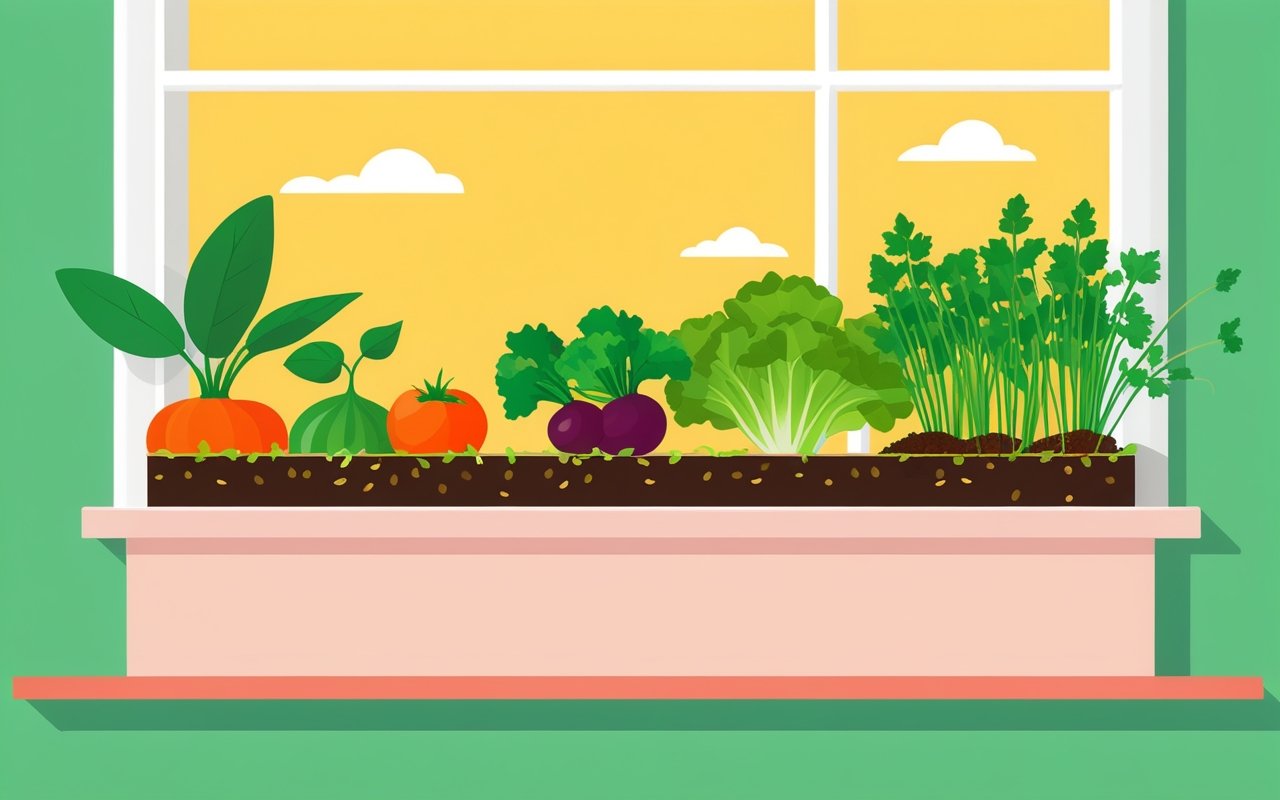 Создание домашнего овощного сада: как вырастить свежие продукты прямо на подоконнике