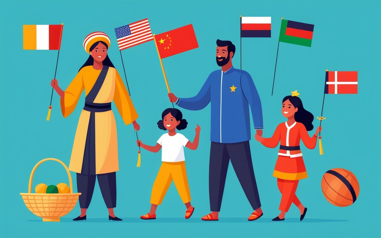 Семейные эстафеты: играем с традиционными культурными элементами разных стран