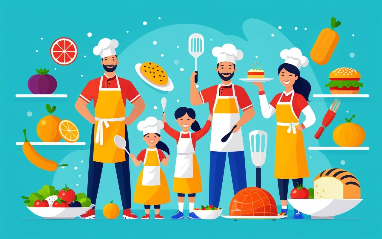 Семейные соревнования по кулинарному спорту: сочетание физической активности и кулинарного творчества