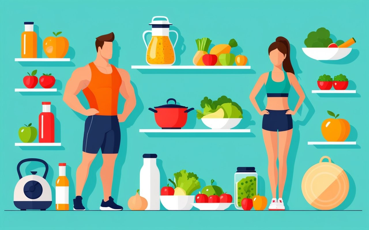 Комбинация фитнеса и кулинарии: тренировка с приготовлением здоровых блюд на каждой серии