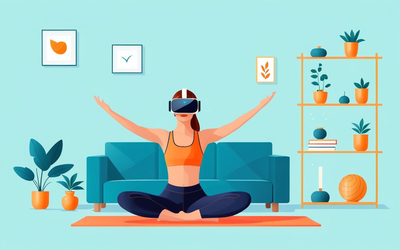 Как организовать домашнюю тренировку с элементами йоги и виртуальной реальности