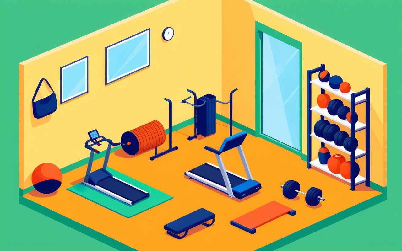 Как создать эффективную зону фитнеса дома с минимальным бюджетом и ограниченным пространством