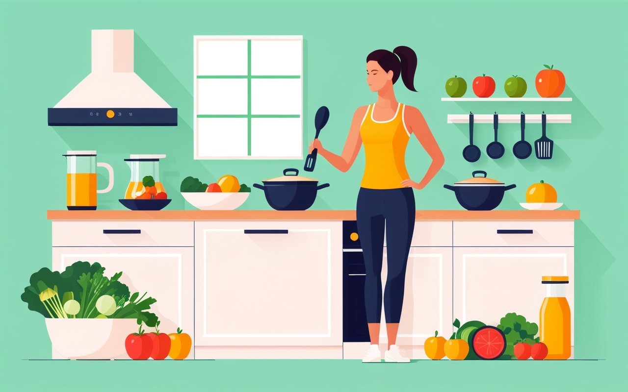 Смешивание фитнес-тренировок с кулинарными мастер-классами для здорового питания дома